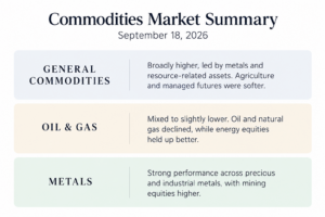 Commodities Daily Update